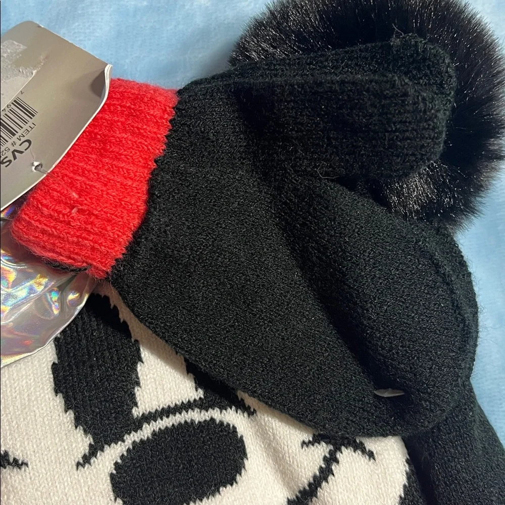 Disney's 100th Anniversary Minnie Toddler Pom Poms and Bow Hat and Glove Set